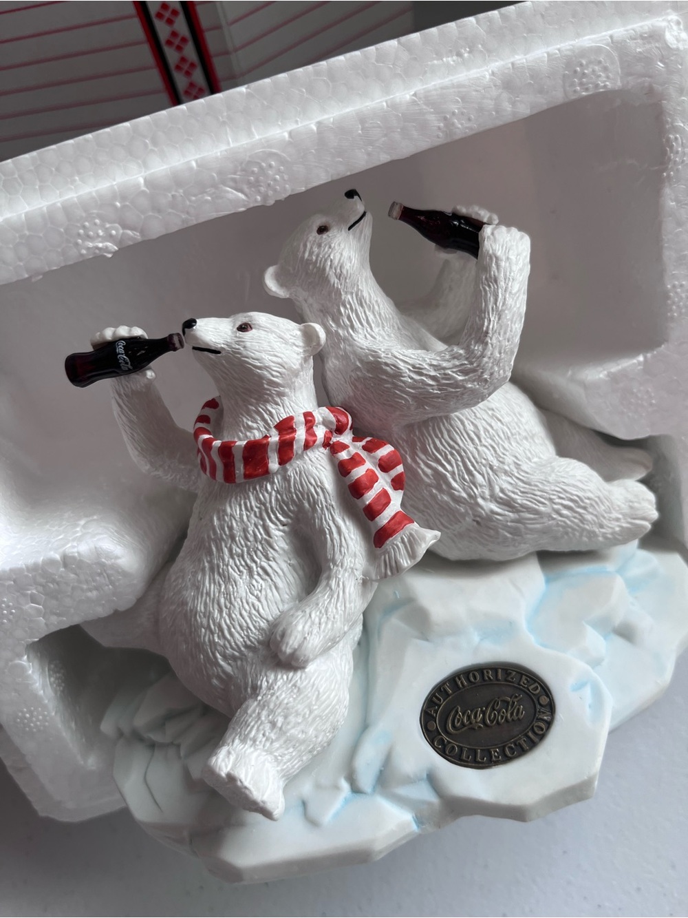 Vintage Coca-Cola Heritage Collection Polar Bear and Friend Figurine #77013 NIB